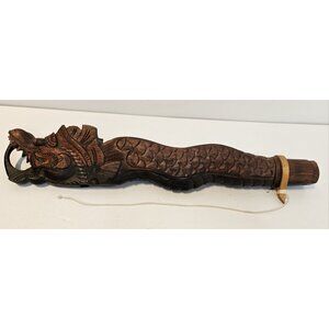 Japanese Wood Flute ~ Dragon ~ 13.5" Long * Read